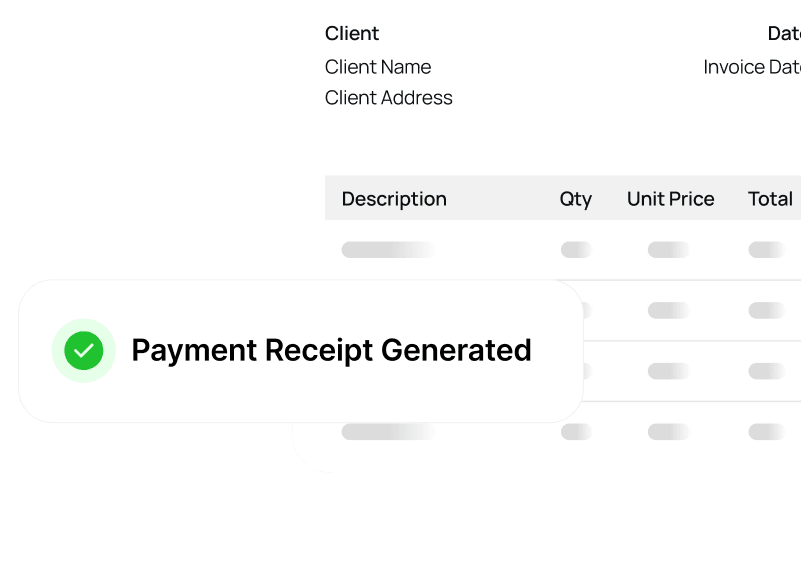 Receipts generation